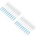 200-Piece Mouth Cleaning Tools Set - Interdental Brush Disposable Soft Silicone Head Portable Dental Floss & Toothed Flap with Case for Oral Care - Blue - Buy Online on GoSupps.com