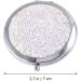 Lurrose Travel Wallet Bling Compact Mirror Round Folding Mirror Double- sided Cosmetic Mirror Portable Pocket Mirror Rhinestone Mirror for Travel and Home Use (Colorful White) Travel Mirror - Buy Online on GoSupps.com