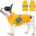 Dog knitting sweater puppy clothing soft warm sweater for small medium dogs winter dog clothing sweater pet cat dog sweater yellow l l yellow