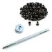 Eyelet Hand Setter (#6) + 100 (#6-9 Black Eyelets) - Value Combo Kit - for Kydex Holster Making & Hobby Eyelet Hand Setter (#6) + (100) #6-9 Black Eyelets