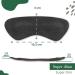 Sulpo Heel Pillow - Real Leather Shoe Inserts with Latex Foam Pads for Men & Women - Heel Protection & Cushioning - 4 Couples of Black Inserts - International Shipping Available - Buy Online on GoSupps.com