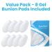 Sumifun Gel Bunion Pads - Reusable & Washable 8 Count Cushion for Big Toe Pain Relief | International Shipping Available - Buy Online on GoSupps.com