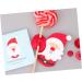  PRETYZOOM PRETYZOOM 150 Pieces Candy Lollipop Christmas Decor Christmas Decorations Ornament Card Paper Lollipop Decorations Candy Paper Card Decorate Red - Buy Online on GoSupps.com