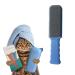 TIKCOCO Lint Brush, Lint Remover for Clothes, Pet Hair Remover, Dog and Cat Hair Fur Remover, Furniture, Coach Bed, Double-Sided Brush, Self-Cleaning Base Blue