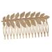 Healeved Bridal Hair Comb Wedding Hair Comb Bride Hair Combs for Women Decorative Tiaras for Women Gold Hair Comb Bridal Insert Comb Wedding Hair Accessories Gold Headpiece Veil Comb Alloy