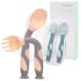 Baby utensils spoons fork with travel safe toddler baby children Feeding training simple handle heat -resistant flexible soft perfect learning (2 spoons of 2 fork) suction blue / pink
