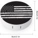 Black And White USA Flag Round Case For Contact Lens Kit Storage Box with Mirror Printed - Buy Online on GoSupps.com