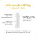 Just Glow Hyaluronic Acid 200mg with Vitamin C and Biotin - 60 Veggie Capsules for Collagen Formation Immune System Support Skin & Joint Health - Made in Canada - Buy Online on GoSupps.com