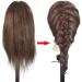 Adjustable Tailor Puppet Head for Hair Training - Real Hair Model for Weaving Coloring & Perm Lessons - Buy Online on GoSupps.com