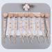 GLASSNOBLE Baby Pacifier Chain - Beech Wood with Clip & Cotton Rope - Cloud Design Nipple Holder - Safe & Stylish International Shipping - Buy Online on GoSupps.com