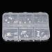 6 Grid Box Nail Art Stickers Square Rectangular Nail Rhinestones Fashionable DIY Nail Art Rhinestones Shiny and Delicate Portable Design for Nails - Buy Online on GoSupps.com