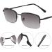 MIRYEA Reading Glasses Sun Readers - UV400 Protection Sunglasses with Spring Hinge - Black 1.0x for Ultimate Comfort - Buy Online on GoSupps.com