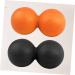 Healeved 2pcs Back Roller Yoga Ball - Peanut Massage Ball for Deep Tissue & Muscle Relief | International Shipping - Buy Online on GoSupps.com