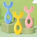 Aisyrain U-Shaped Children's Toothbrush | Soft Bristle 360-Degree Silicone Toothbrush for Ages 6-12 | International Shipping Available - Buy Online on GoSupps.com