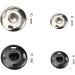Kenkio 120 Sets Sew-on Snap Buttons | Metal Press Studs Fasteners for Sewing | 8mm & 10mm | Black & Silver - Buy Online on GoSupps.com