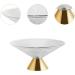 Ioensy Glass Fruit Bowl Decorative Glass Bowl Pedestal Bowl for Kitchen Counter Centerpiece Lines Gold - Buy Online on GoSupps.com