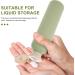 Minkissy Empty Shampoo Bottles 250ml - Set of 3 Refillable Squeeze Containers for Shower Gel, Lotions, and Body Wash - Green - Buy Online on GoSupps.com