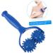 Minkissy Hand Massager & Neck Roller - Deep Tissue Massage Device for Shoulders & Body - 2 Pieces (20x11cm) - Blue - Buy Online on GoSupps.com