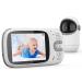 Baby Monitor with Camera Wireless Video Baby Monitor with Camera and Night Vision 3.2'' Screen Remote Pan-Tilt-Zoom VOX Mode Rechargeable Battery Night Vision Two-Way Talk Temperature