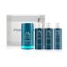 Oars + Alps Hair and Body Travel Kit for Men Includes Sulfate Free Shampoo Conditioner Body Wash Deodorant and Reusable Pouch TSA Friendly Fresh Ocean Splash Scent
