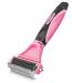 Morpilot cats brush for gentle precise hair removal Suitable as a cat brush long -haired cat brush shorthair against matters pleasantly massaging underproof bush dogs pink