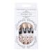 Brishow Beige French Long Press-On Nails with Black Butterfly | 24-Piece Ballerina Acrylic Set for Women & Girls - International Shipping Available - Buy Online on GoSupps.com