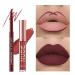 12PC Lipstick Makeup Set - 6 Velvety Matte Liquid Lipsticks & 6 Lip Pencils | Waterproof Gift Kit - Buy Online on GoSupps.com