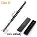 Yasterd 100% Kolinsky Acrylic Nail Brush Size 8 - Oval Crimped Shaped Brush with Black Wood Handle for Professional Nail Art and Manicures - Buy Online on GoSupps.com