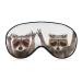 Light-Blocking Sleep Mask Funny Raccoons Eye Masks for Women Sleeping Mask Comfortable and Soft Blindfold Eye Cover with Adjustable Strap for Men Color-3