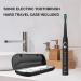 Dnsly Electric Toothbrush for Adults - 5 Modes Sonic Cleaning, Rechargeable with 2-Min Timer, 8 Brush Heads, Travel Case - Black - Buy Online on GoSupps.com