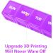 2 Pack XL Weekly Pill Organizer - BUG HULL Oversized Daily Medicine Case for Vitamins & Supplements (White+Purple) - Buy Online on GoSupps.com