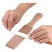 Leather Sharpening Strop Tool with Wood Handle Double Sided Multifunctional Leather Paddle Strop Leather Polishing Sharpener Handmade Razors Leanther Making DIY Tools - Buy Online on GoSupps.com