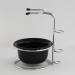 ZHONGJIUYUAN 1 Set Stainless Steel Shaving Brush Razor Stand Holder & Black Shaving Bowl Mug Set Health Care