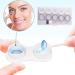 Wudaizhi Travel-Friendly 5-Pair Contact Lens Case Set | Eye Lens Containers | Cosmetic Clasp in White & Gray - Buy Online on GoSupps.com