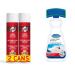 Scotchgard Fabric Transparent Water Shield 2 Cans x 400ml each & Dr. Beckmann Carpet Stain Remover | Removes New and Dried-in Stains | Includes Applicator Brush 650 ml