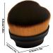 Brush for Mixing Liquid Foundation Cosmetic Applicator Brush Cosmetic Powder Blending Brush | Heart Shaped Liquid Powder Foundation Brush for Dating Travel Business Trip Black - Buy Online on GoSupps.com