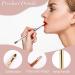 2-Piece Insertable Lip Brush Set - Double-Ended Lip Gloss Applicator & Concealer Brush - Portable Makeup Brushes in Gold & Silver - Buy Online on GoSupps.com