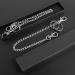 Teskyer 18 Inch Silver Wallet Chain with Lobster Clasps and Extra Rings - Keychain for Keys, Wallet, Jeans, Belt Loop, Purse - Silver - Buy Online on GoSupps.com
