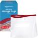 Amazon Basics Slider Quart Food Storage Bags 120 Count - Convenient Reusable Bags for Food Storage | Quart Size, 120 Count | Durable and Leakproof | BPA Free - Buy Online on GoSupps.com