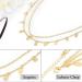 Brinie Boho Gold Hair Chain with Small Coins - Wedding & Festival Head Jewelry - Buy Online on GoSupps.com