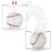 LRANFOW Baseball Case Display Case 2 Pack Baseball Holder UV Resistant Prevents UV Rays from Changing The Ball or Autograph Color Fits Official Size Ball 2 Packs