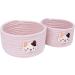 LixinJu Small Woven Cat Basket Set of 2 - Pink Mini Storage Bins for Desk, Toys, Gifts - Buy Online on GoSupps.com