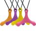Yuanshenortey Baby Teething Ring - Safe Silicone Sensory Chew Toy Necklace for Autism & Teething Relief - Buy Online on GoSupps.com