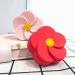 Compact Portable Contact Lens Case - Cute Double Box with Small Flower Design | Red Fashion Cosmetic Container for Travel - Buy Online on GoSupps.com
