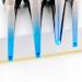 Efforty Makeup Brush Set - 4PCS Blue Gradient Premium Nylon Kabuki Brushes for Blush & Eye Makeup | High Density Soft Bristles - Buy Online on GoSupps.com