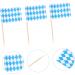 Zerodeko 1000 Pcs Oktoberfest Toothpick Banner Hawaiian Decor Food Labels Gingham Party Supplies Miniture Decoration Toothpick Flags Hawaiian Cocktail Picks German White - Buy Online on GoSupps.com