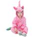 Doladola Baby Boys Girls Flannel Animal Hooded Unicorn Rompers Toddler's Jumpsuits Infant Outfit 12-18 Months Star Unicorn