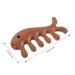 Minkissy Fish-Shaped Gua Sha Massage Tool & Portable Wooden Comb Multifunctional Jade Facial & Hair Care Tool - Buy Online on GoSupps.com
