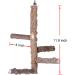 Natural Wood Bird Perch Stand for 3-4 Small/Medium Parrots - Birdcage Accessories - Buy Online on GoSupps.com