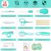 Lictin Baby Grooming Kit - 10PCS Newborn Care Set in Mint Green | Portable Safety Cutter, Nail Kit & Health Essentials for Baby | Nursing and Grooming Supplies - 12 Count - Buy Online on GoSupps.com
